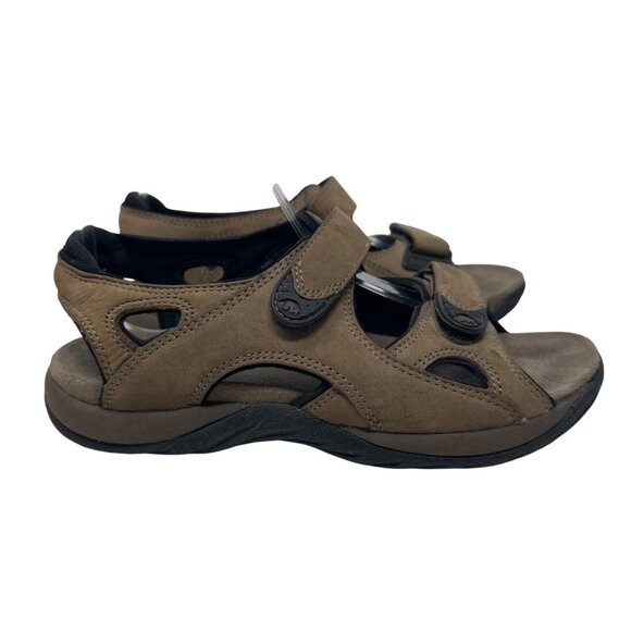 Merrell Brown Suede Adjustable Strap Sandals Women's Size 7 - Picture 1 of 10